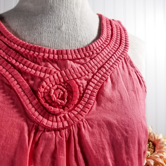 | gap | dark melon pleated detail shift dress - Picture 2 of 5